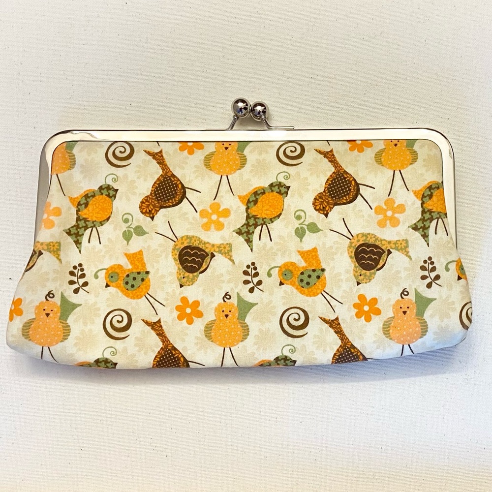 Red Clover Kiss Lock Clutch.